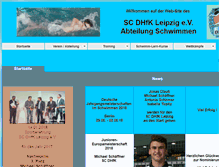 Tablet Screenshot of dhfk-schwimmen.de